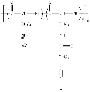 Poly(L-lysine hydrobromide) Graft Alkyne (PLL HBr250-g-AK10/PLL HBr250-g-AK20), MW 52,000