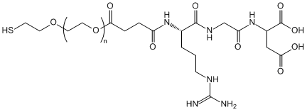 SH-PEG-RGD, Thiol-PEG-ARG-GLY-ASP, MW 5,000