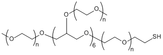 8-Arm PEG-(7Arm-OCH3,1ARrm-SH), MW 10,000