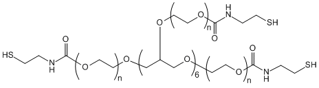8-Arm PEG-CONH-CH2CH2SH, MW 40,000