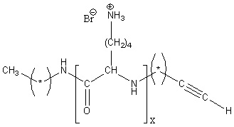 Poly(L-lysine hydrobromide) Alkyne (AK-PLL HBr100), MW 21,000