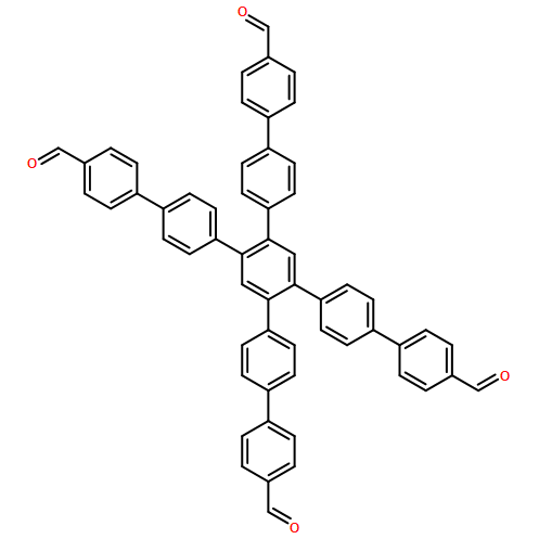 4”,5”-bis(4′-formyl-[1,1′-biphenyl]-4-yl)-[1,1′:4′,1”:2”,1”’:4”’,1””-quinquephenyl]-4,4””-dicarbaldehyde