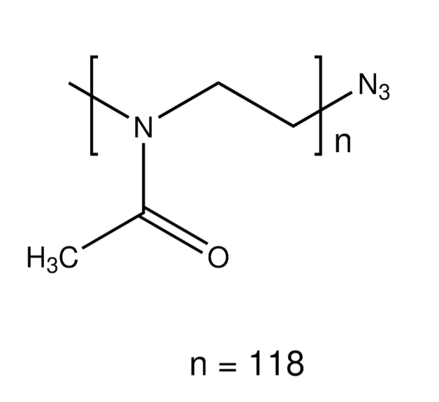 Poly(2-methyl-2-oxazoline) azide terminated, Mn 10k