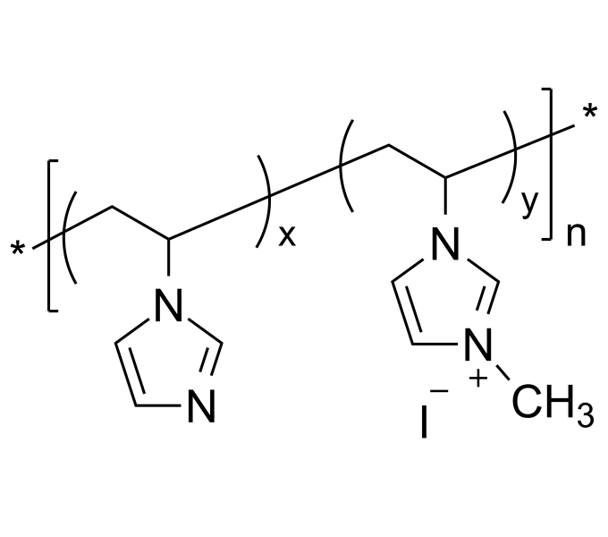Poly(N-vinyl imidazole, quaternized with methyl iodide), Mn 30,000