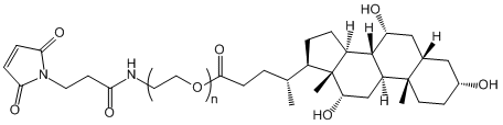 MAL-PEG-CLA, Maleimide-PEG-Cholic Acid, MW 2,000
