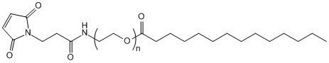 MAL-PEG-MTA, Maleimide-PEG-Myristic Acid, MW 5,000