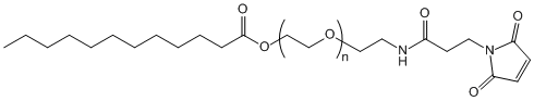 LRA-PEG-MAL, Lauric Acid-PEG-Maleimide, MW 3,400