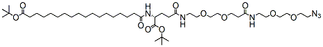 t-butyl-C18-D-Glu-OtBu-PEG2-amide-PEG2-azide