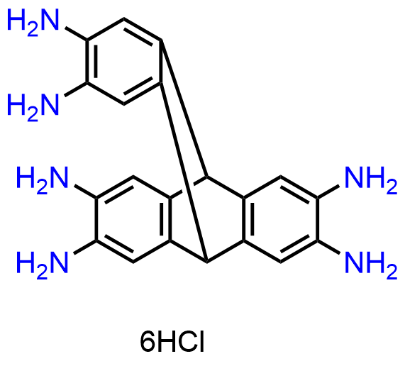 9,10[1′,2′]-Benzenoanthracene-2,3,6,7,14,15-hexamine, 9,10-dihydro-, hydrochloride (1:6)