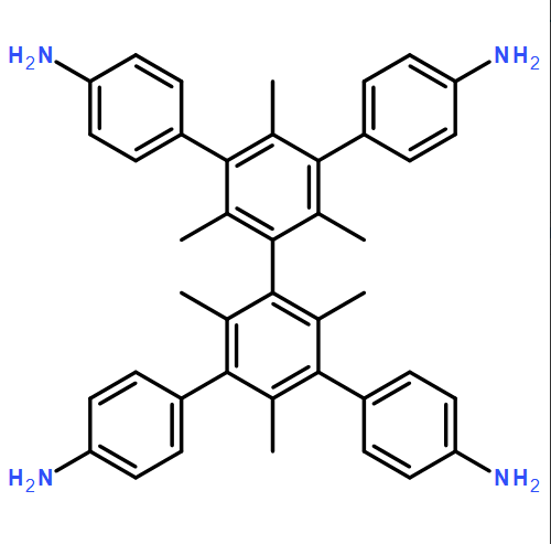 5′,5”-bis(4-aminophenyl)-2′,2”,4′,4”,6′,6”-hexamethyl-[1,1′:3′,1”:3”,1”’-quaterphenyl]-4,4”’-diamine
