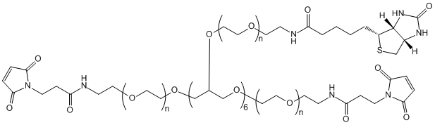 8-Arm PEG-(2ARM-Mal, 6ARM-Biotin), MW 20,000