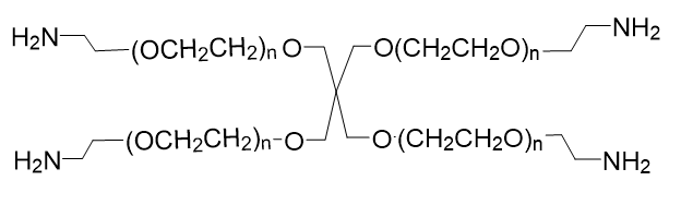 4-Arm PEG-Amine, 4-Arm PEG-NH2, MW 5,000