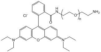 RB-PEG-NH2, Rhodamine-PEG-Amine, MW 20,000