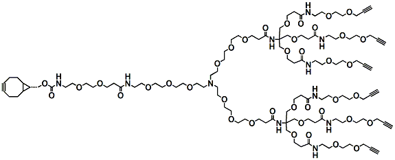 N-(endo-BCN-PEG2-amido-PEG3)-N-bis-(PEG3-Amino-Tri-(Propargyl-PEG2-ethoxymethyl)-methane)