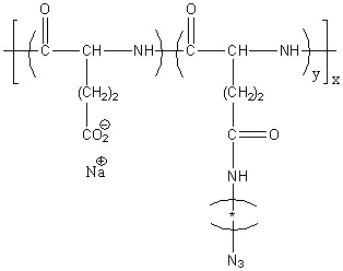 Poly(L-Glutamic Acid Sodium Salt) Graft Azide (pGlu Sodium Salt20-g-AZ20), MW 3,700
