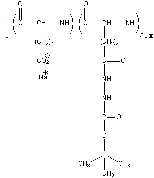 Poly(L-Glutamic Acid Sodium Salt) Graft Hydrazide (pGlu Sodium Salt300-g-HZ20), MW 51,000
