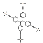 Benzene, 1,1′,1”,1”’-(1,2-ethenediylidene)tetrakis[4-[2-(trimethylsilyl)ethynyl]-, 1,1,2,2-Tetrakis(4-((trimethylsilyl)ethynyl)phenyl)ethene | CAS 741259-14-3