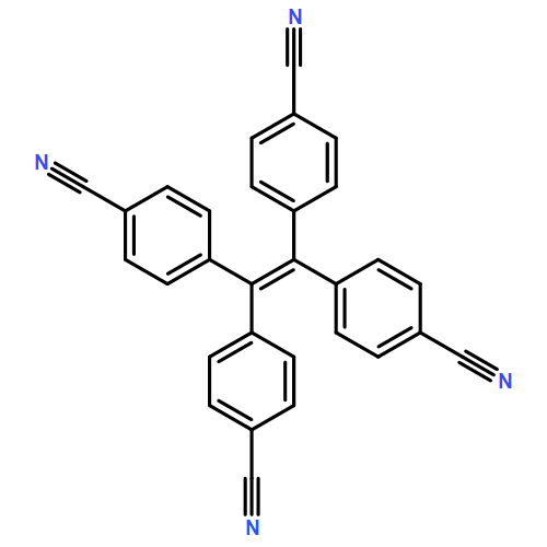 4-[1,2,2-Tris(4-Cyanophenyl)Ethenyl]Benzonitrile | CAS 79802-71-4