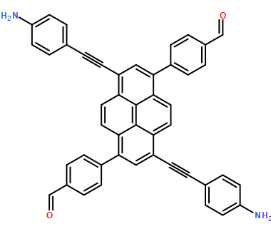 4,4′-(3,8-bis((4-aminophenyl)ethynyl)pyrene-1,6-diyl)dibenzaldehyde | CAS 2375652-85-8