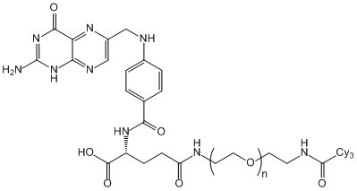 Cy3-PEG-Folic Acid, Cy3-PEG-FA, MW 2,000