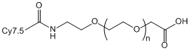 Cy7.5-PEG-AA, Cyanine7.5-PEG-Acetic Acid, MW 2,000