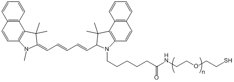 Cy5.5-PEG-Thiol, Cy5.5-PEG-SH, MW 10,000