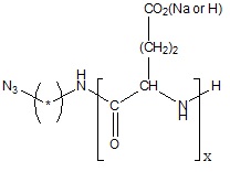 Poly(L-Glutamic Acid Sodium Salt) Azide (pGlu Sodium Salt300-AZ), MW 46,000