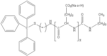 Poly(L-Glutamic Acid Sodium Salt) Thiol (pGlu Sodium Salt50-TS), MW 8,100
