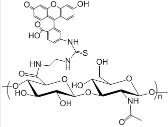 Hylauronic Acid, Fluorescein Labeled, MW 2,500k