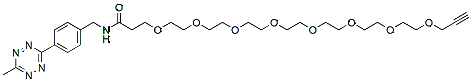 Methyltetrazine-amido-PEG8-alkyne