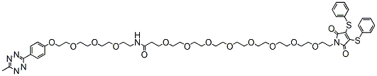 N-(Methyltetrazine-PEG3)-amido-PEG8-3,4-dithiophenolmaleimide
