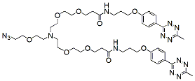 N-(Azido-PEG1)-N-bis(PEG2-Methyltetrazine-propylamine)