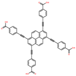 4,4′,4”,4”’-(1,3,6,8-Pyrenetetrayltetra-2,1-ethynediyl)tetrakis benzoic acid | CAS 1569900-71-5