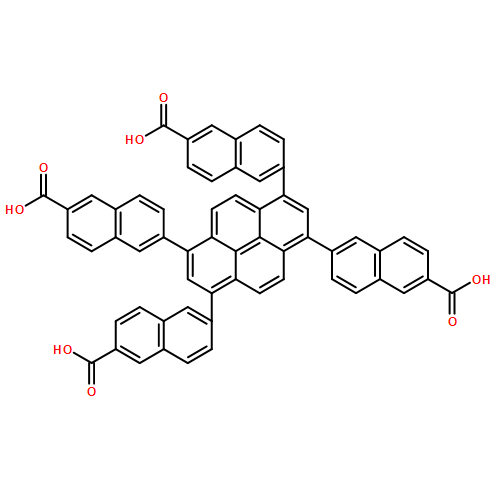 6,6′,6”,6”’-(1,3,6,8-pyrenetetrayl)tetrakis-2-Naphthalenecarboxylic acid | CAS 2010983-66-9