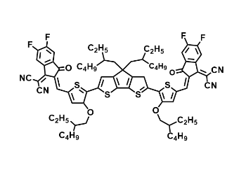 2,2′-[[4,4-Bis(2-ethylhexyl)-4H-cyclopenta[2,1-b:3,4-b’]dithiophene-2,6-diyl]bis[[4-[(2-ethylhexyl)oxy]-5,2-thiophenediyl]methylidyne(5,6-difluoro-3-oxo-1H-indene-2,1(3H)-diylidene)]]bis[propanedinitrile] | CAS 2455510-64-0