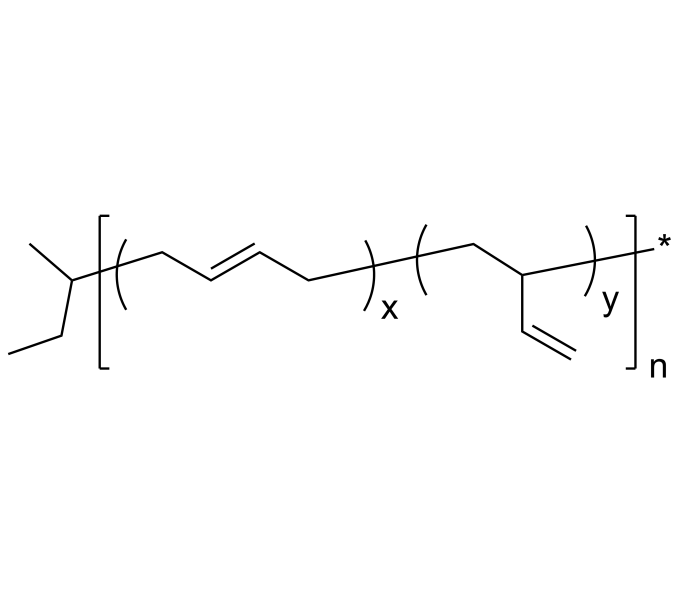 Poly(1,2-butadiene-co-1,4-butadiene), Mn 186,000 | CAS 9003-17-2