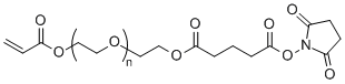 AC-PEG-SG, Acrylate-PEG-Succinimidyl Glutarate Ester, MW 2,000