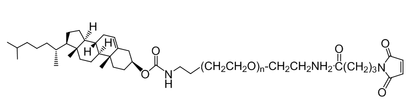 Cholesterol-PEG-MAL, CLS-PEG-MAL, MW 1,000