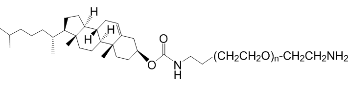Cholesterol-PEG-Amine, CLS-PEG-NH2, MW 20,000