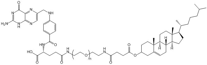 Cholesterol-PEG-Folic Acid, CLS-PEG-Folate, MW 10,000
