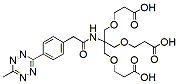 Methyltetrazine-amido-Tri-(acid-PEG1-ethoxymethyl)-methane | CAS 2665664-66-2