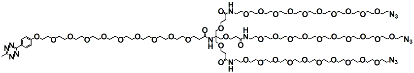 (Methyltetrazine-PEG10)-Tri-(Azide-PEG10-ethoxymethyl)-methane