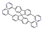 4,4′,4”,4”’-(9,9′-spirobi[9H-fluorene]-2,2′,7,7′-tetrayl)tetrakis-Pyridine | CAS 1195403-94-1