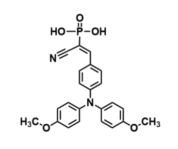 (E)-(2-(4-(bis(4-methoxyphenyl)amino)phenyl)-1-cyanovinyl)phosphonic acid