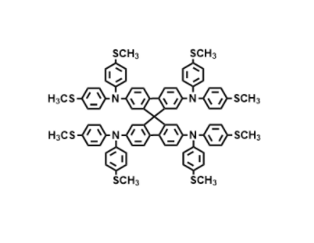 9,9′-Spirobi[9H-fluorene]-2,2′,7,7′-tetramine, N2,N2,N2′,N2′,N7,N7,N7′,N7′-octakis[4-(methylthio)phenyl]- | CAS 1310458-11-7
