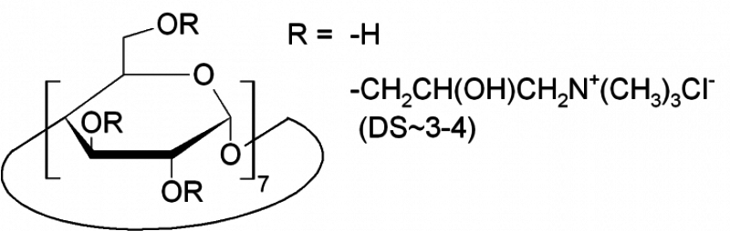 (2-Hydroxy-3-N,N,N-trimethylamino)propyl-beta-cyclodextrin chloride