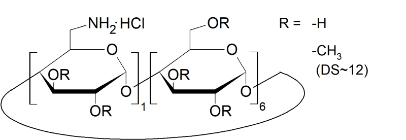 6-Monodeoxy-6-monoamino-random-methyl-beta-cyclodextrin hydrochloride