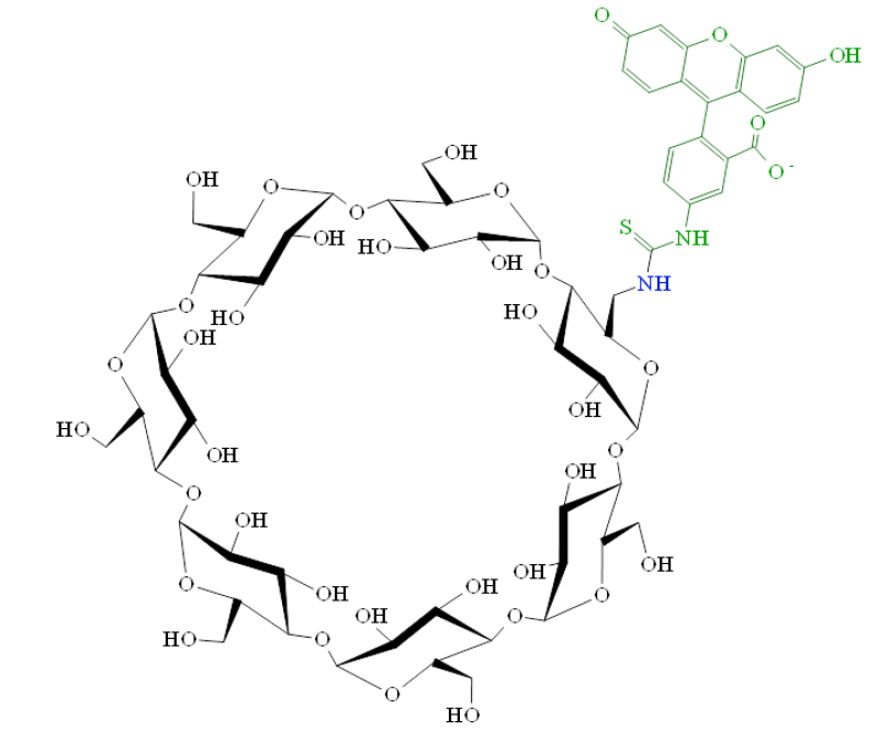 6-deoxy-6-[(5/6)-fluoresceinylthioureido]-BCD