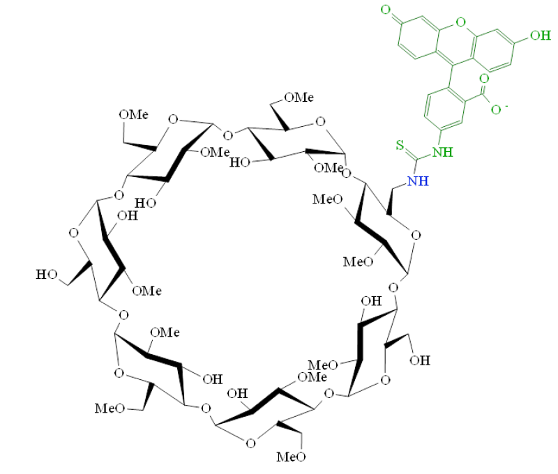 6-deoxy-6-[(5/6)-fluoresceinylthioureido]-RAMEB