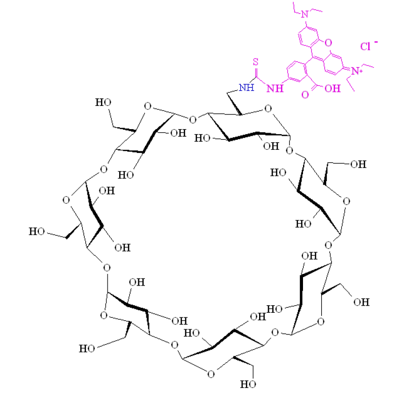 6-deoxy-6-[(5/6)-rhodaminylthioureido]-BCD